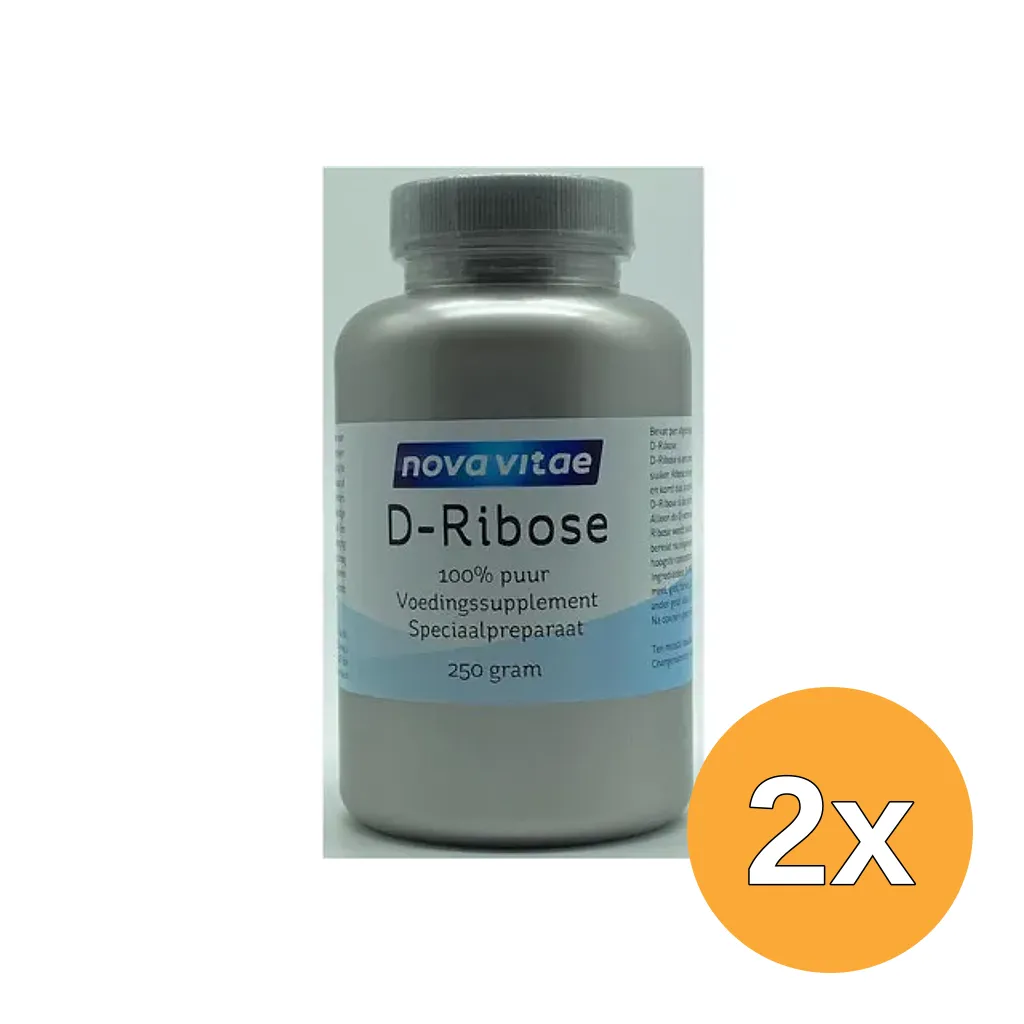 2x Nova Vitae D Ribose 100% Puur (250 gr)