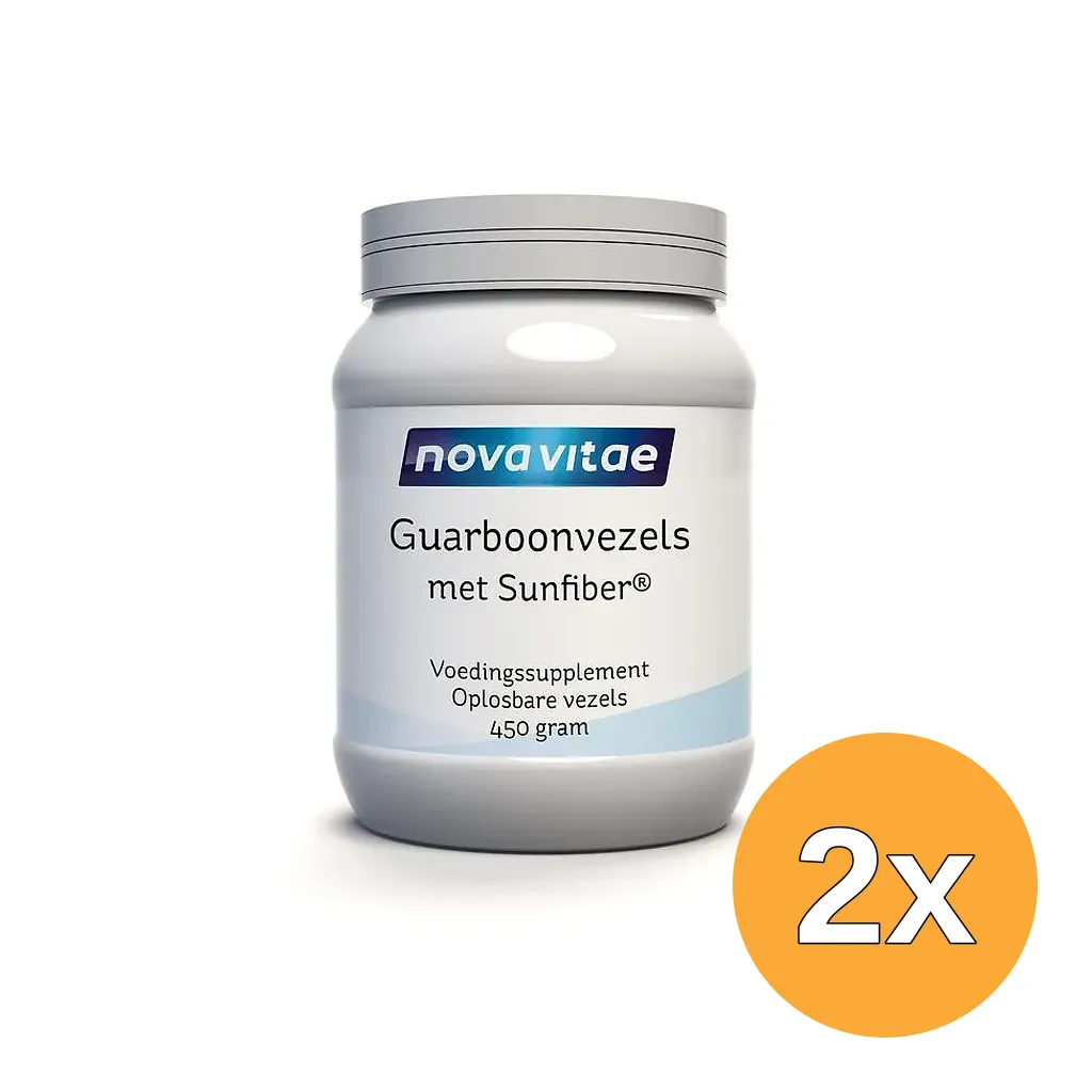 2x Nova Vitae Guarboonvezels Sunfiber AG (450 gr)