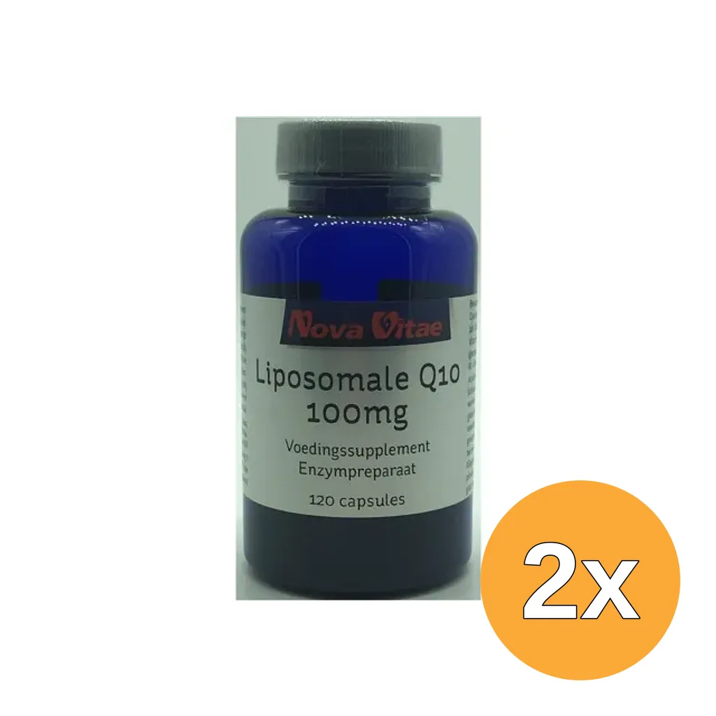 2x Nova Vitae Mega Q10 100 mg liposomaal (120 capsules)