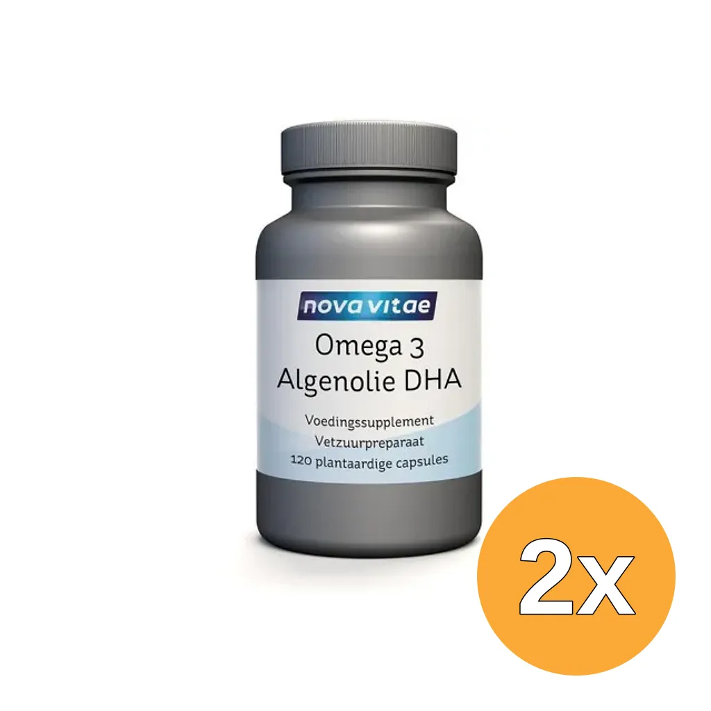 2x Nova Vitae Omega 3 Algenolie Dha (120 capsules)