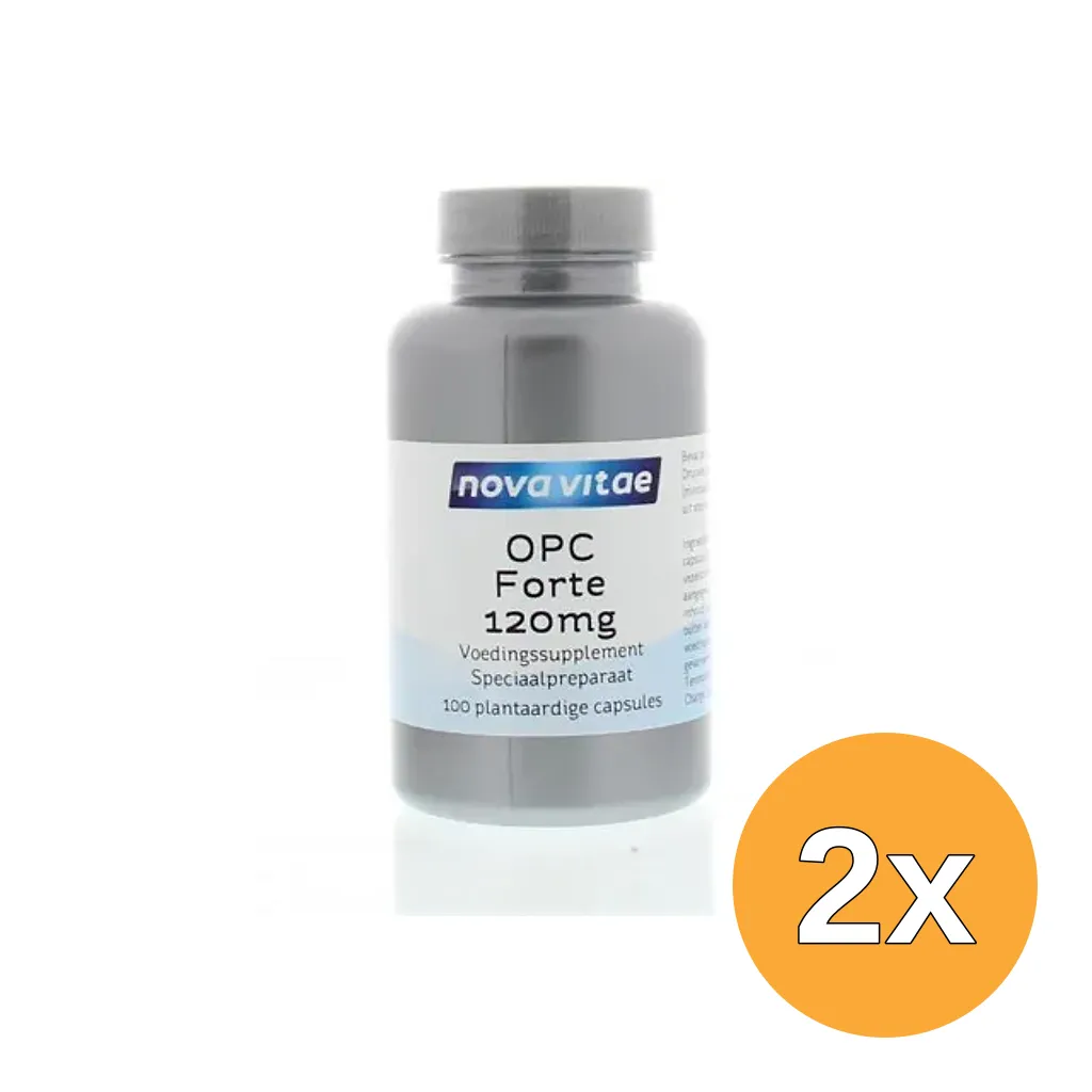 2x Nova Vitae Opc Forte 120 Mg 95% (100 vega capsules)
