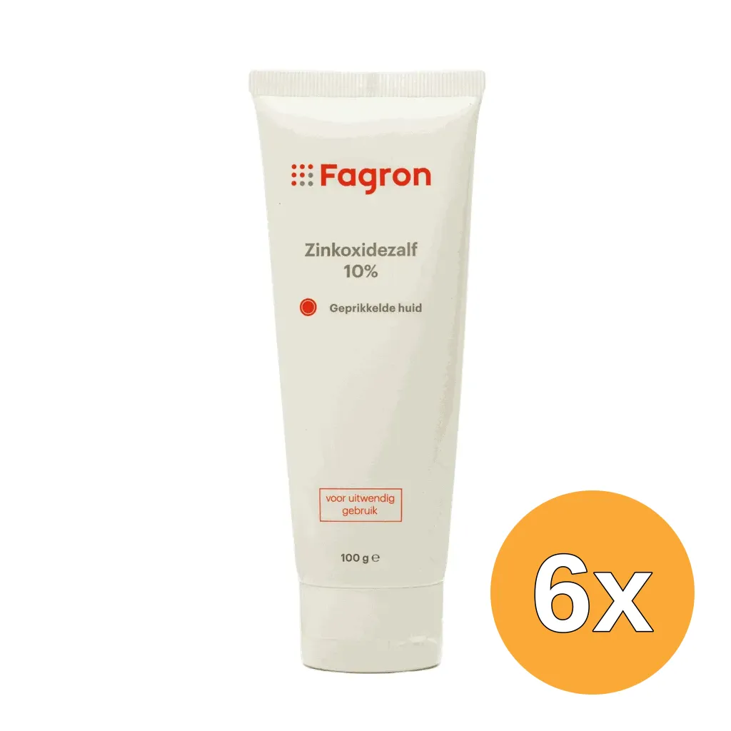 6x Fagron Zinkoxidezalf 10% (100 gr)