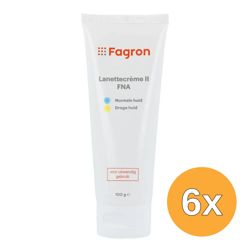 6x Fagron Lanettecrème II Fna (100 gr)