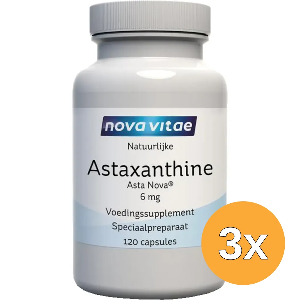 3x Nova Vitae Astaxanthin 6Mg (120 capsules)