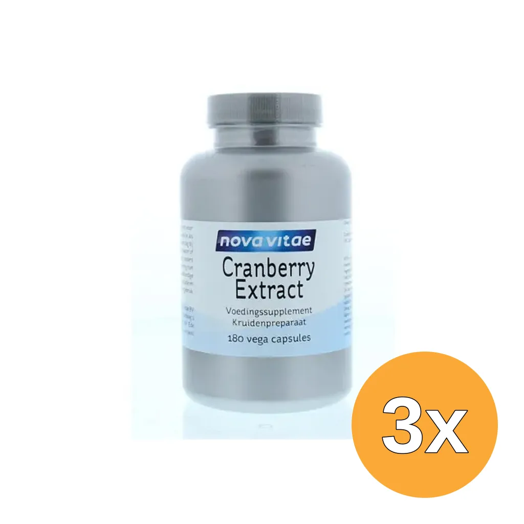 3x Nova Vitae Cranberry extract (180 capsules)