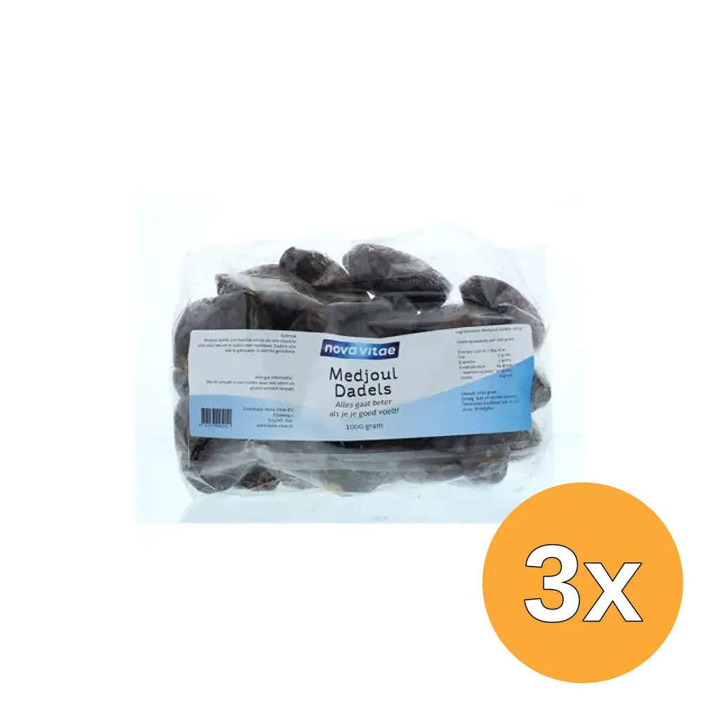 3x Nova Vitae Dadels Medjoul Premium Large (1000 gr)