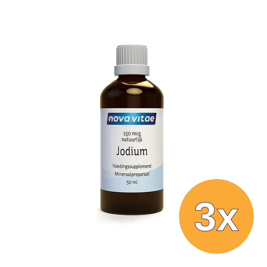 3x Nova Vitae Jodium 150Mcg (50 ml)