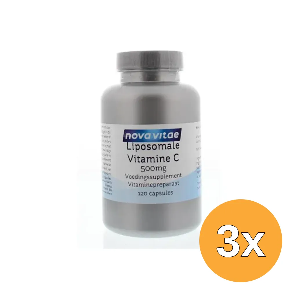 3x Nova Vitae Liposomaal vitamine C (120 vega capsules)