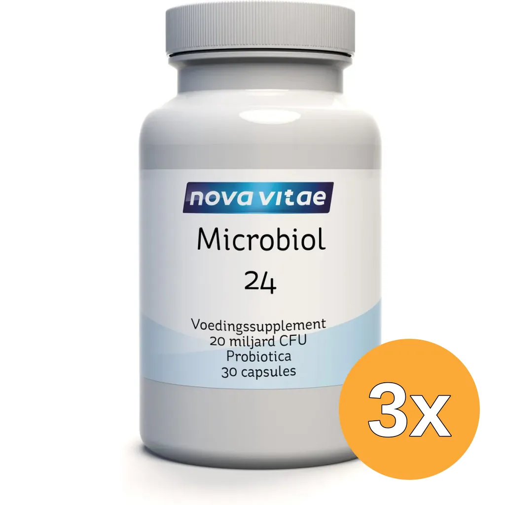 3x Nova Vitae Microbiol 24 Probiotica (30 capsules)