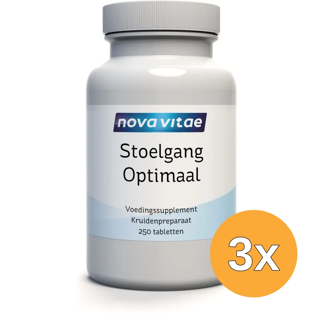 3x Nova Vitae Stoelgang Optimaal (250 tabletten)