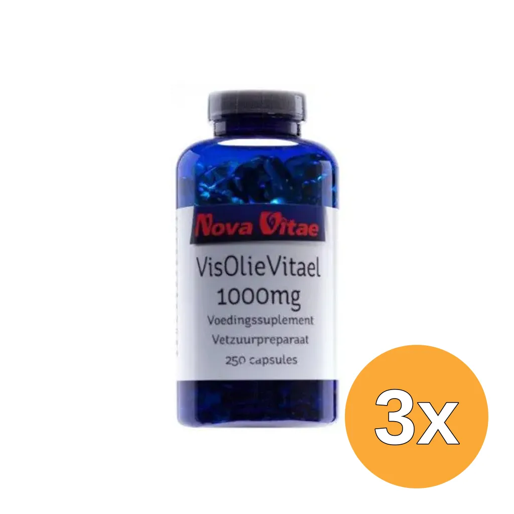 3x Nova Vitae Visolie Vitael 1000 Mg (250 capsules)