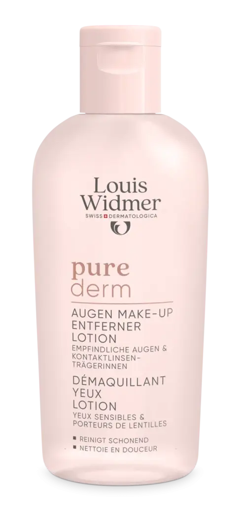 Louis Widmer Purederm Oogmake-up Reiniging Lotion zonder Parfum (100 ml)