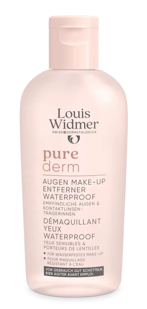 Louis Widmer Purederm Oogmake-up Reiniging Waterproof zonder Parfum (100 ml)