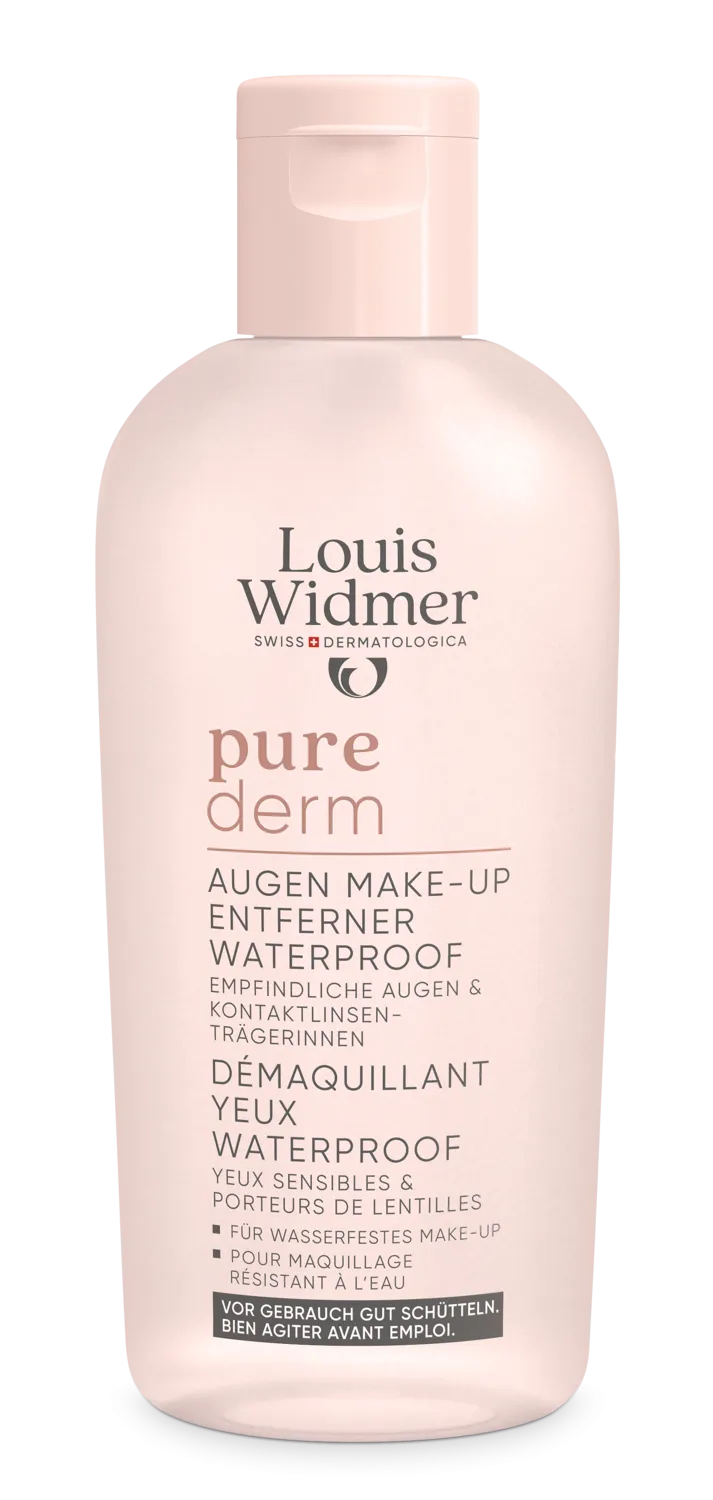 Louis Widmer Purederm Oogmake-up Reiniging Waterproof zonder Parfum (100 ml)