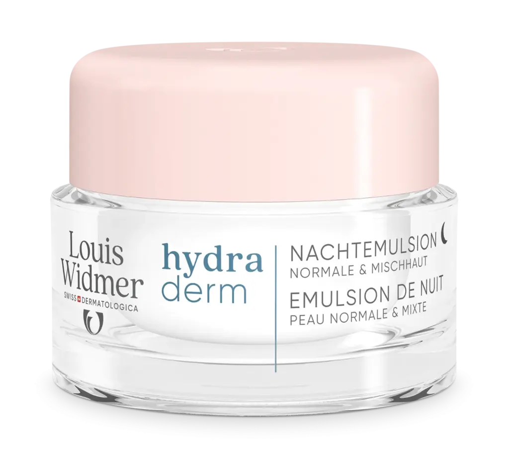 Louis Widmer Hydraderm Nachtemulsie zonder Parfum (50 ml)