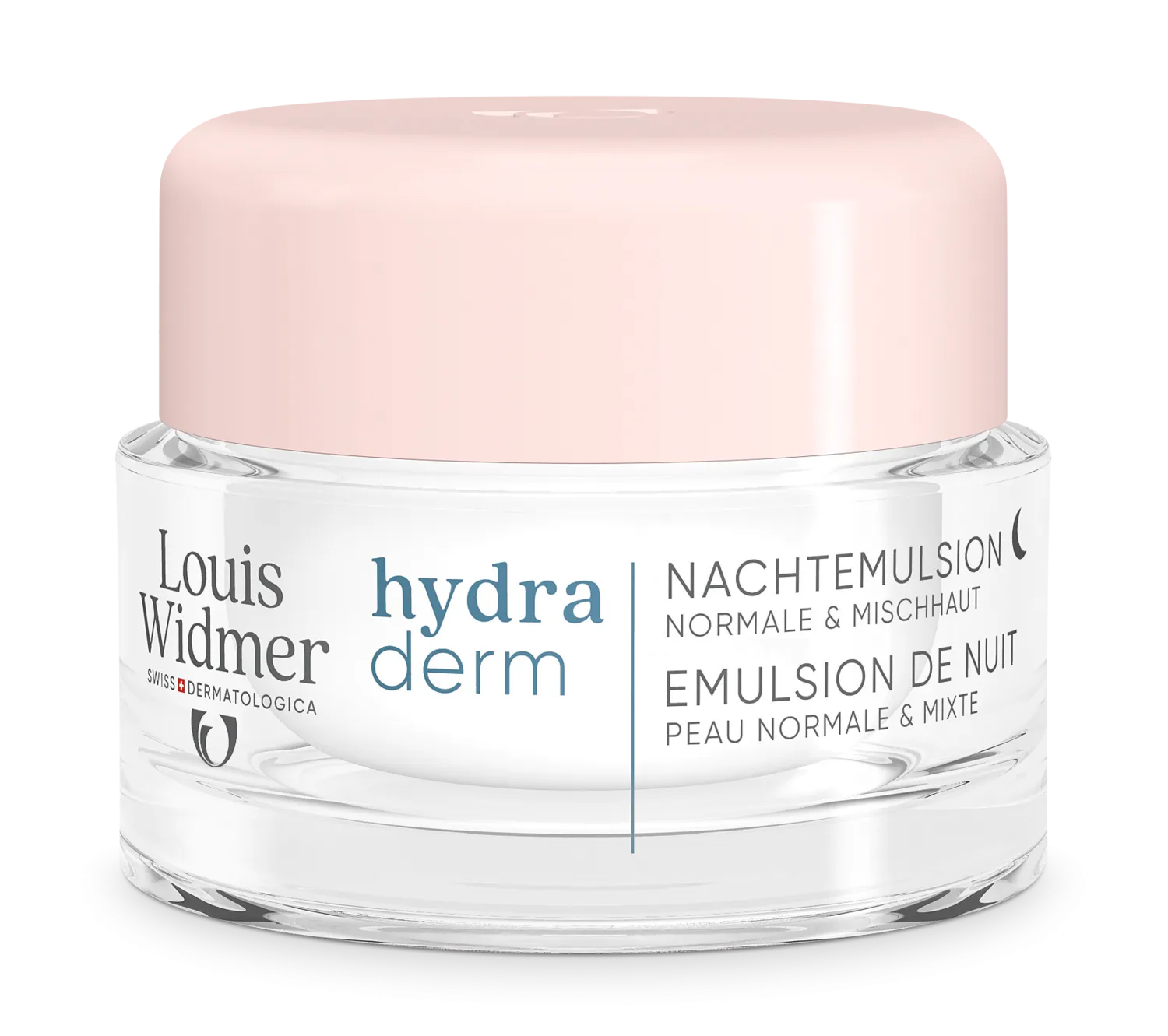 Louis Widmer Hydraderm Nachtemulsie zonder Parfum (50 ml)