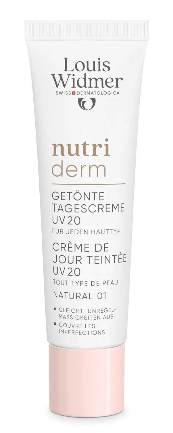 Louis Widmer Nutriderm Getinte Dagcrème Uv 20 Naturel 01 Licht Geparfumeerd (30 ml)