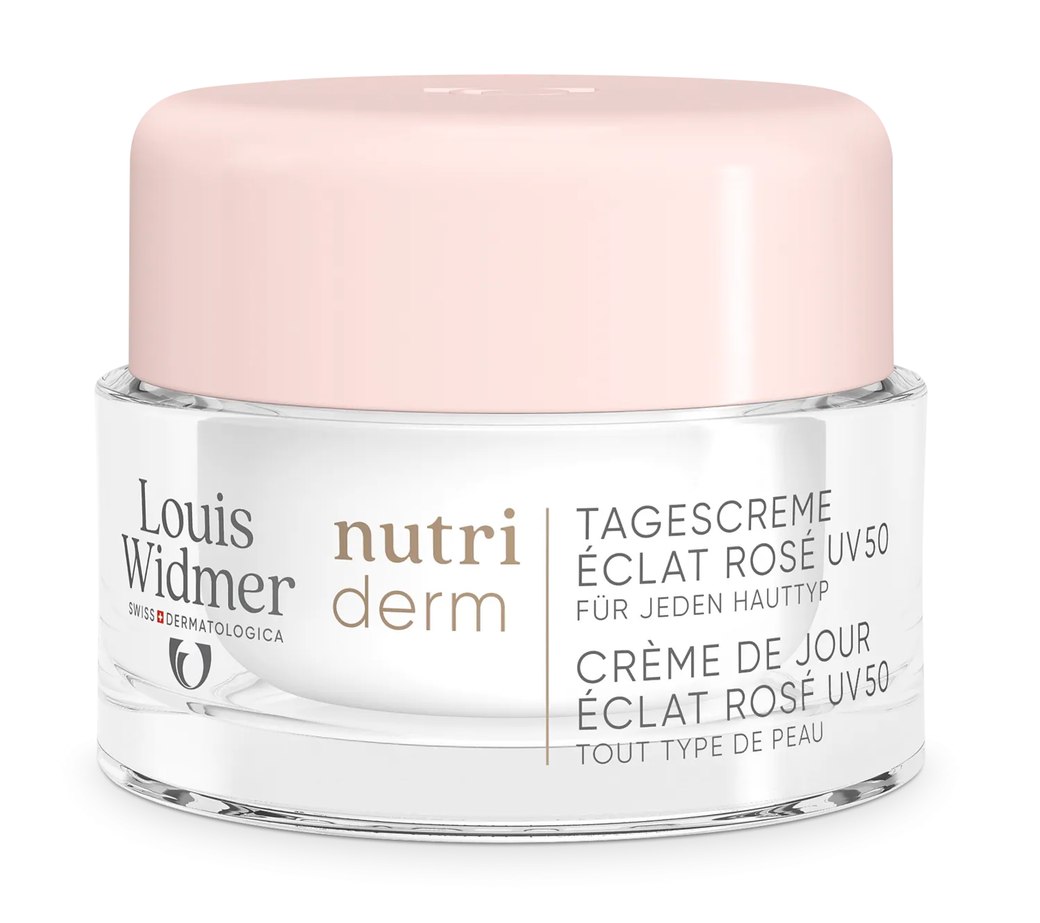 Louis Widmer Nutriderm Dagcrème Éclat Rosé Uv 50 Licht Geparfumeerd (50 ml)