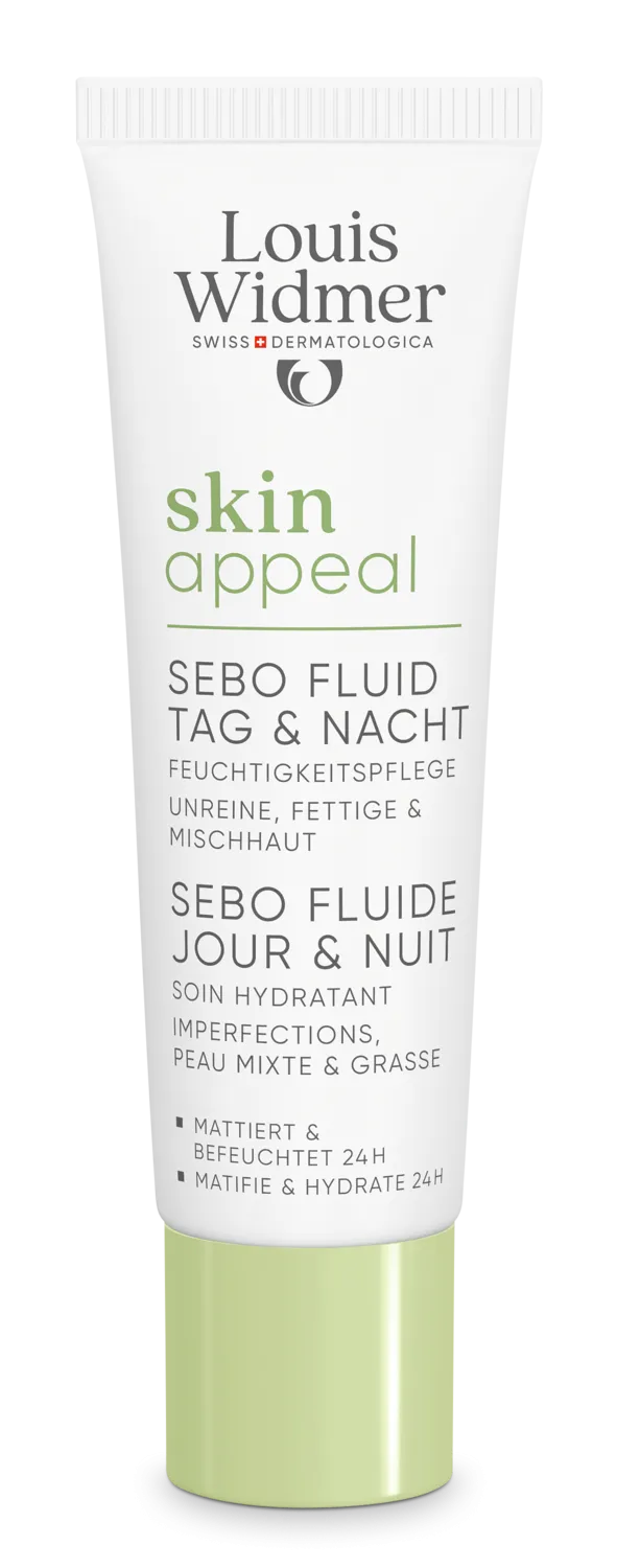 Louis Widmer Skinappeal Sebo Fluide Dag & Nacht zonder Parfum (30 ml)