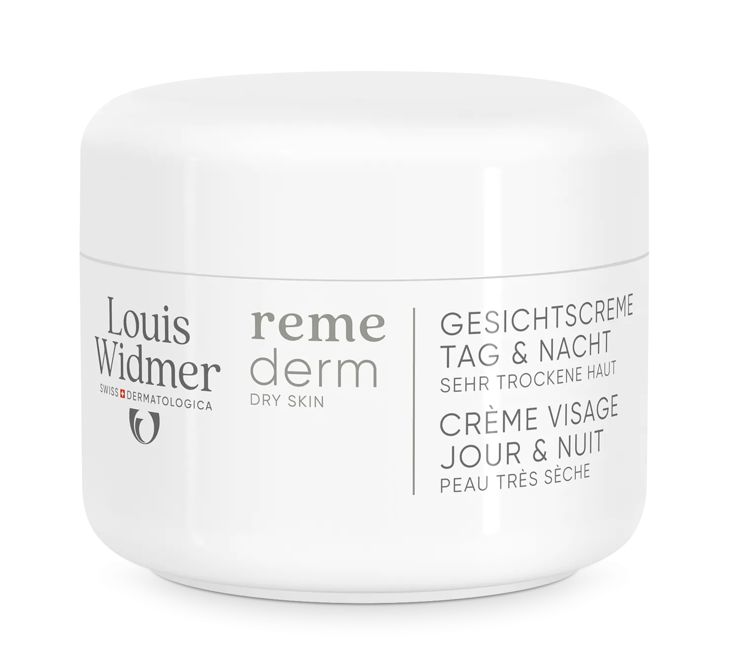 Louis Widmer Remederm Gezichtscrème Dag & Nacht zonder Parfum (50 ml)