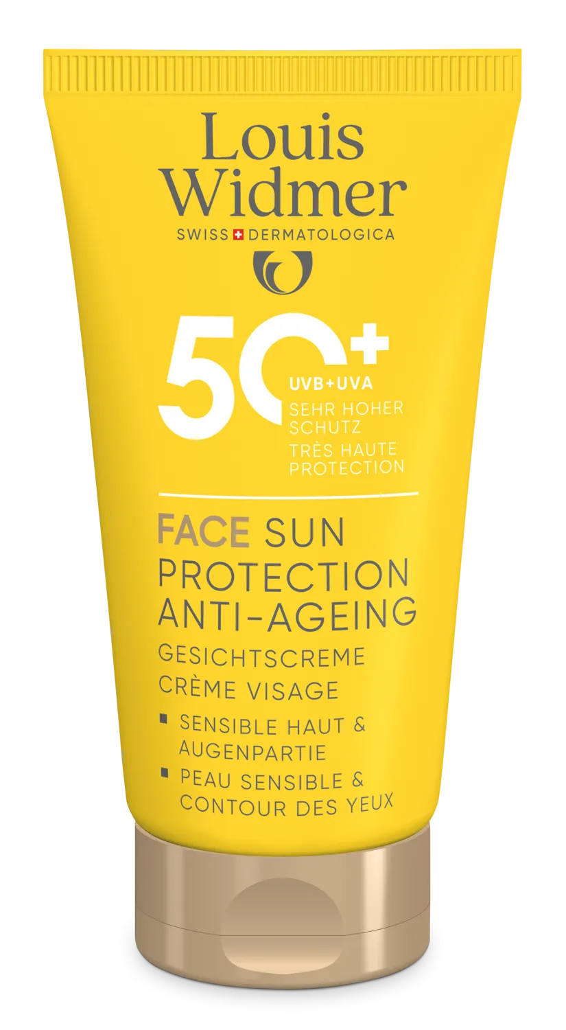 Louis Widmer Face Sun Protection Anti-ageing 50+ zonder Parfum (50 ml)