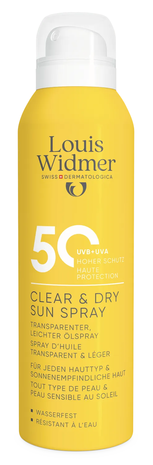 Louis Widmer Clear & Dry Sun Spray 50 Licht Geparfumeerd (200 ml)