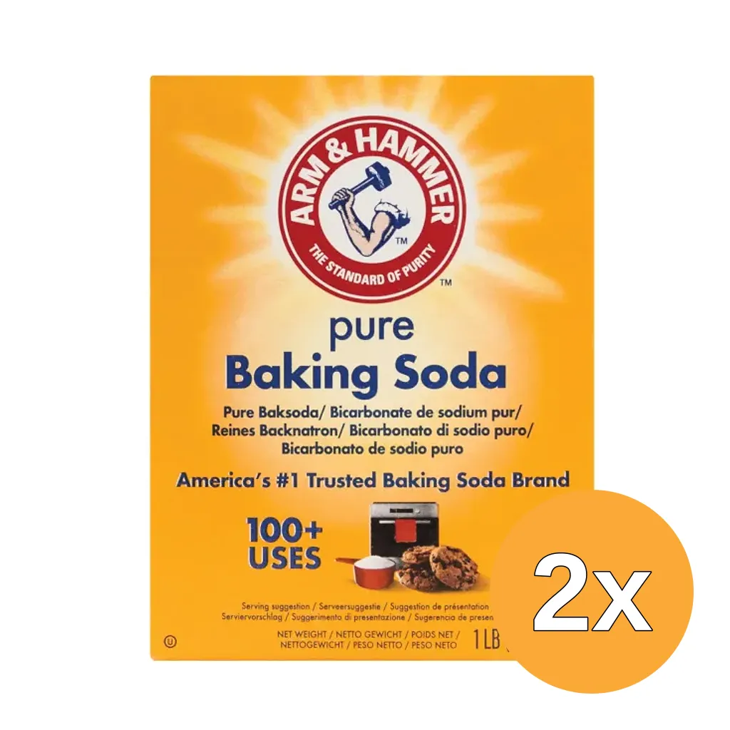 2x Arm & Hammer Baking Soda Poeder (454 gr)