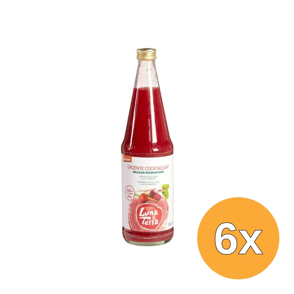 6x Luna e Terragroentecocktail melkzuur (700 ml)