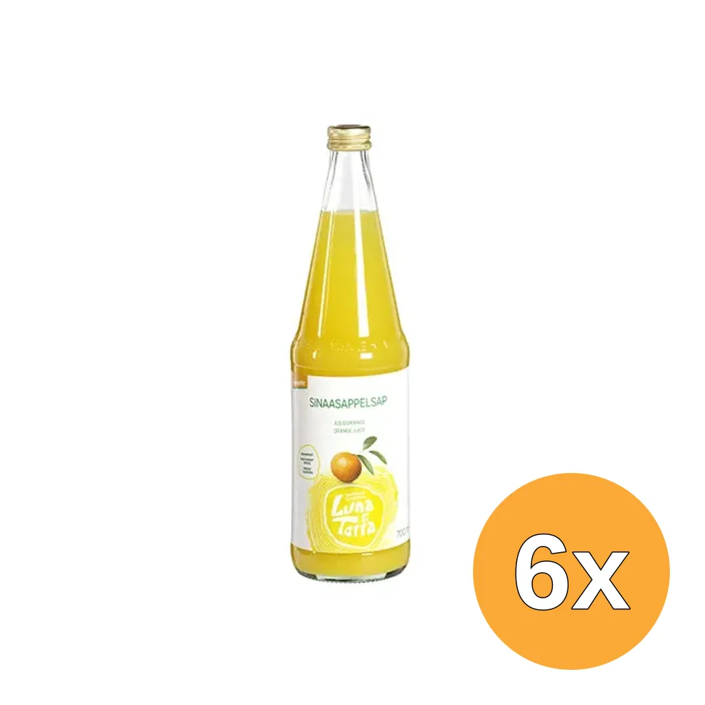 6x Luna e Terra Sinaasappelsap demeter bio (700 ml)