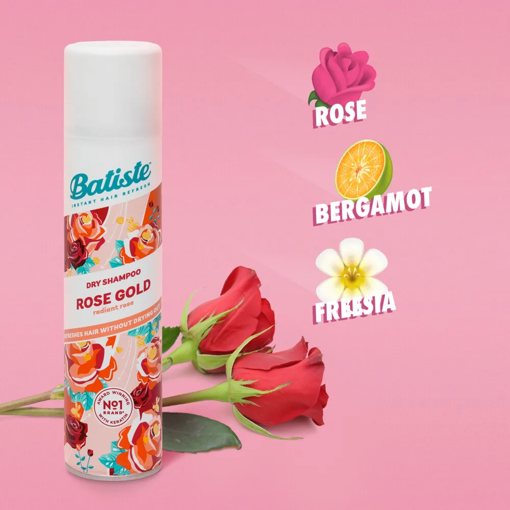Batiste Droogshampoo Rose Gold (200 ml)