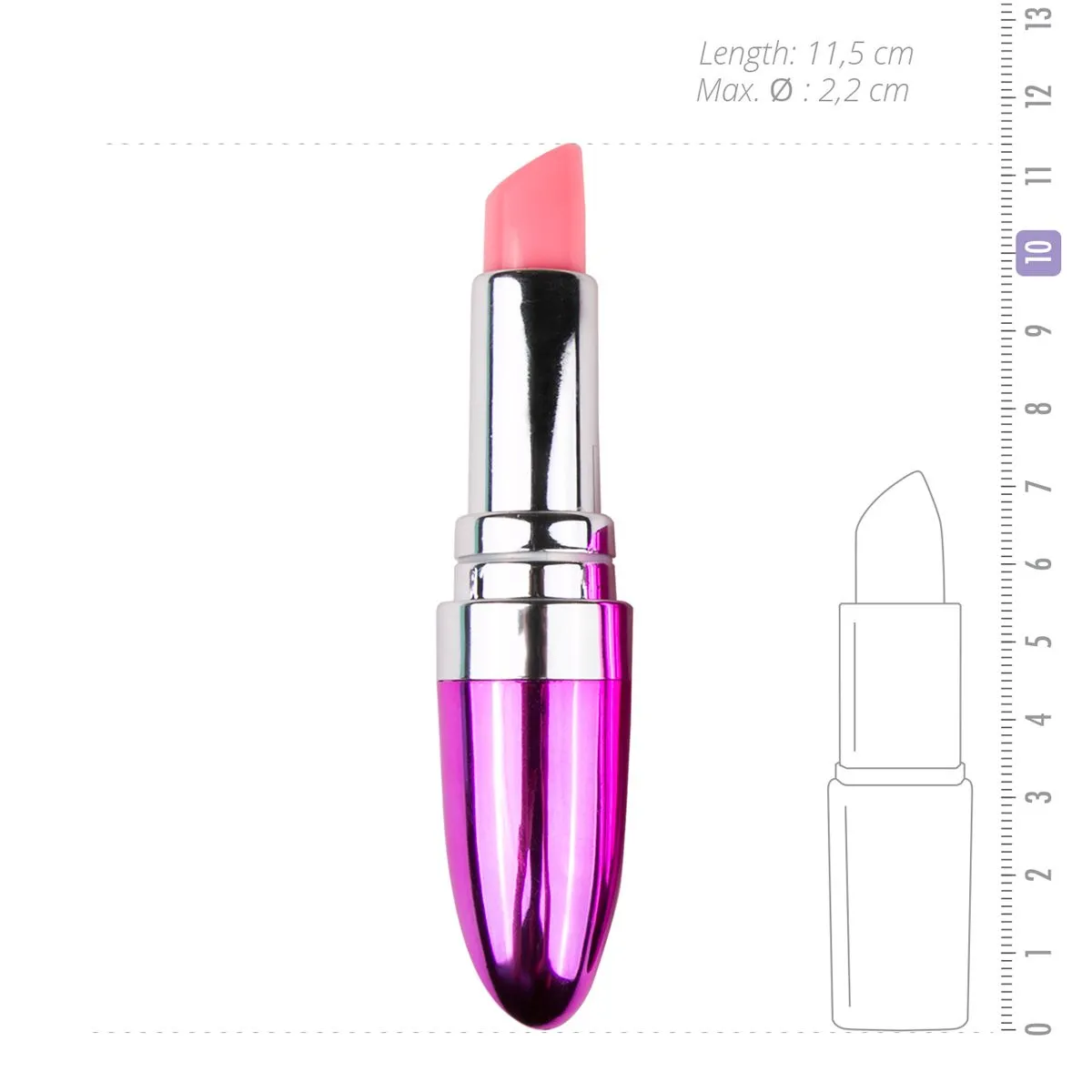 Easytoys Mini Vibe Collection Easytoys Lipstick Vibrator - Roze (1 stuk) - image 3