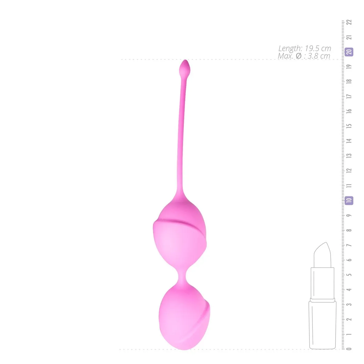 Easytoys Geisha Collection Dubbele vaginaballetjes - roze (1 stuk) - image 3