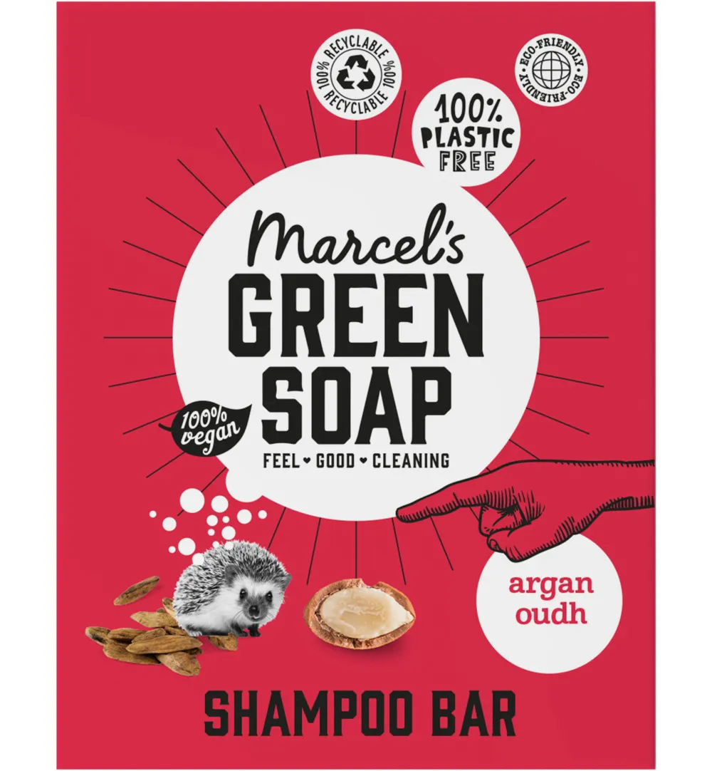 Marcel's Green Soap Shampoo Bar Argan & Oudh (90 gr)