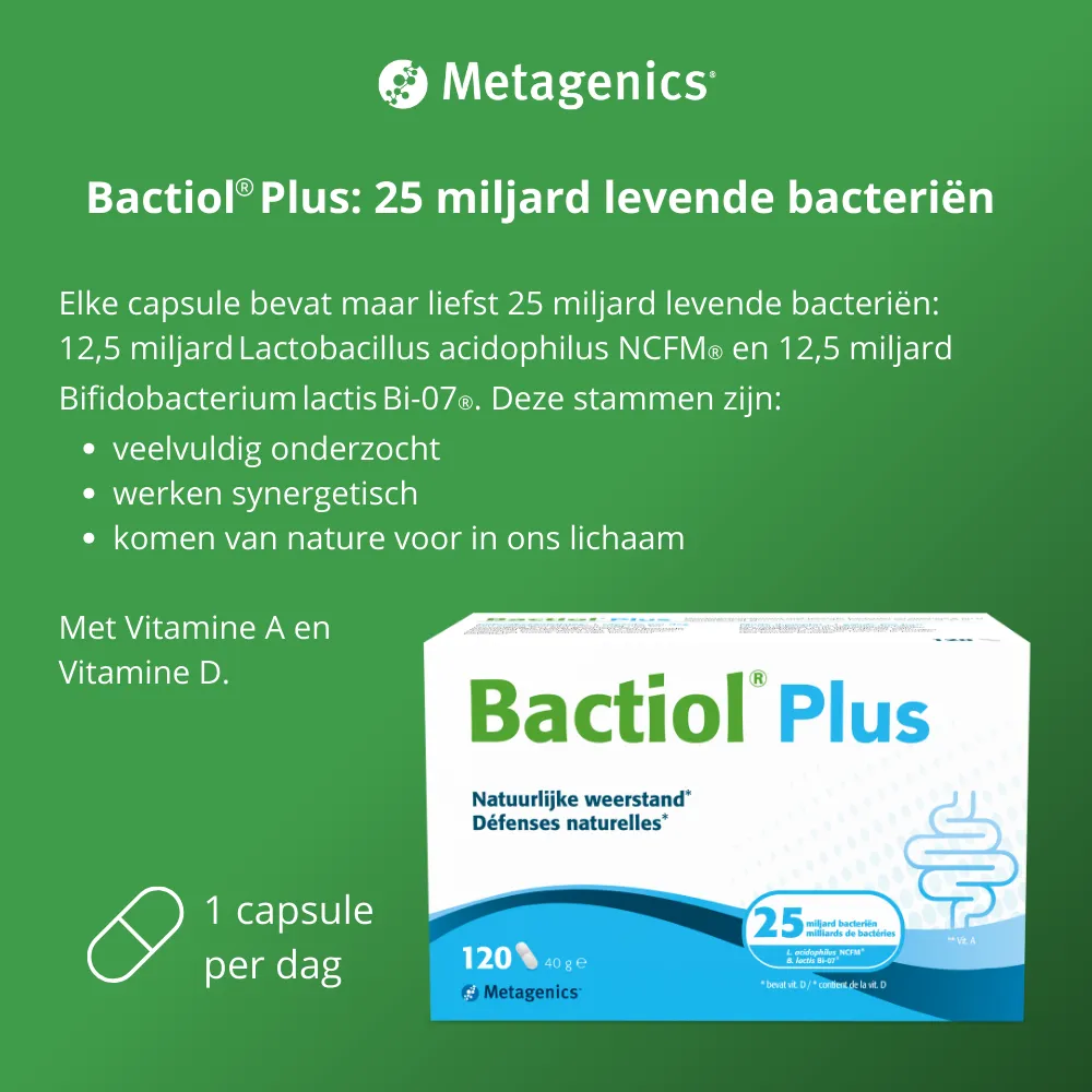 Metagenics Bactiol Plus NF (120 capsules) - image 5