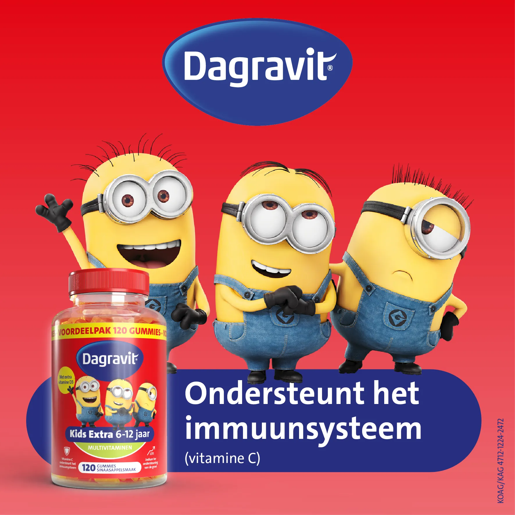 Dagravit Kids Multi 6-12 Jaar Vitaminions Gummies (120 gummies)