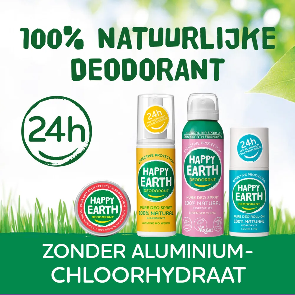 Happy Earth Natuurlijke Deo Natural Air Sp Ray Jasmine Ho Wood (100 ml) - image 2