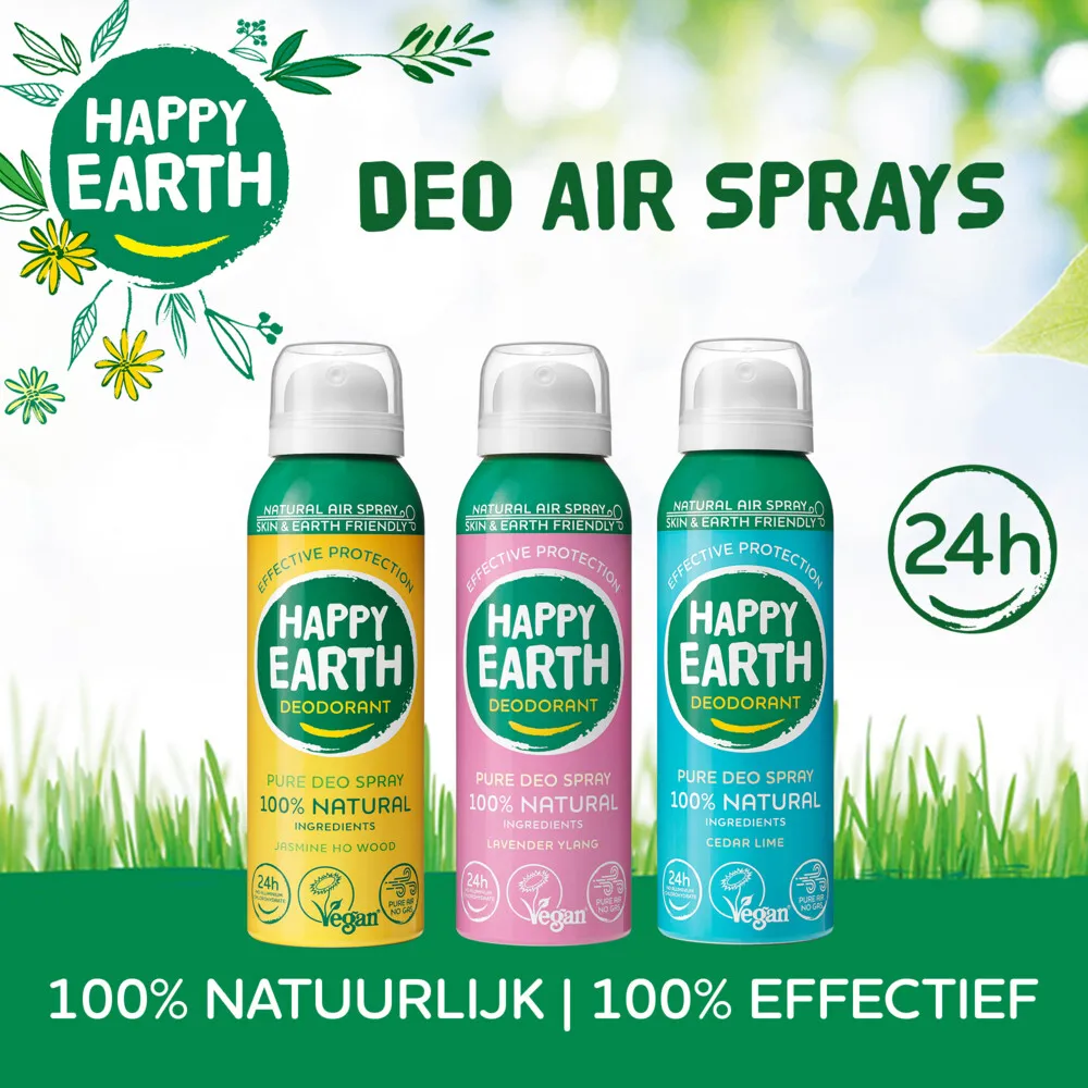 Happy Earth Natuurlijke Deo Natural Air Sp Ray Jasmine Ho Wood (100 ml) - image 6