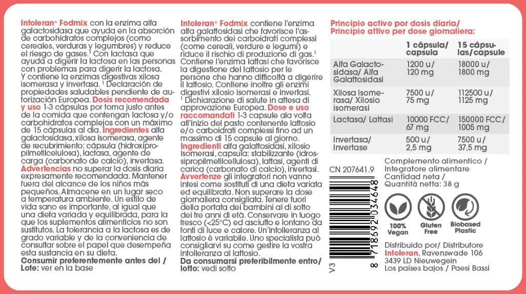 Intoleran Fodmix (108 vega capsules) - image 5