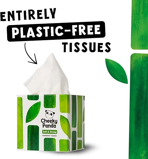 The Cheeky Panda Bamboe tissues kubus 3-laags 56stuks - image 2