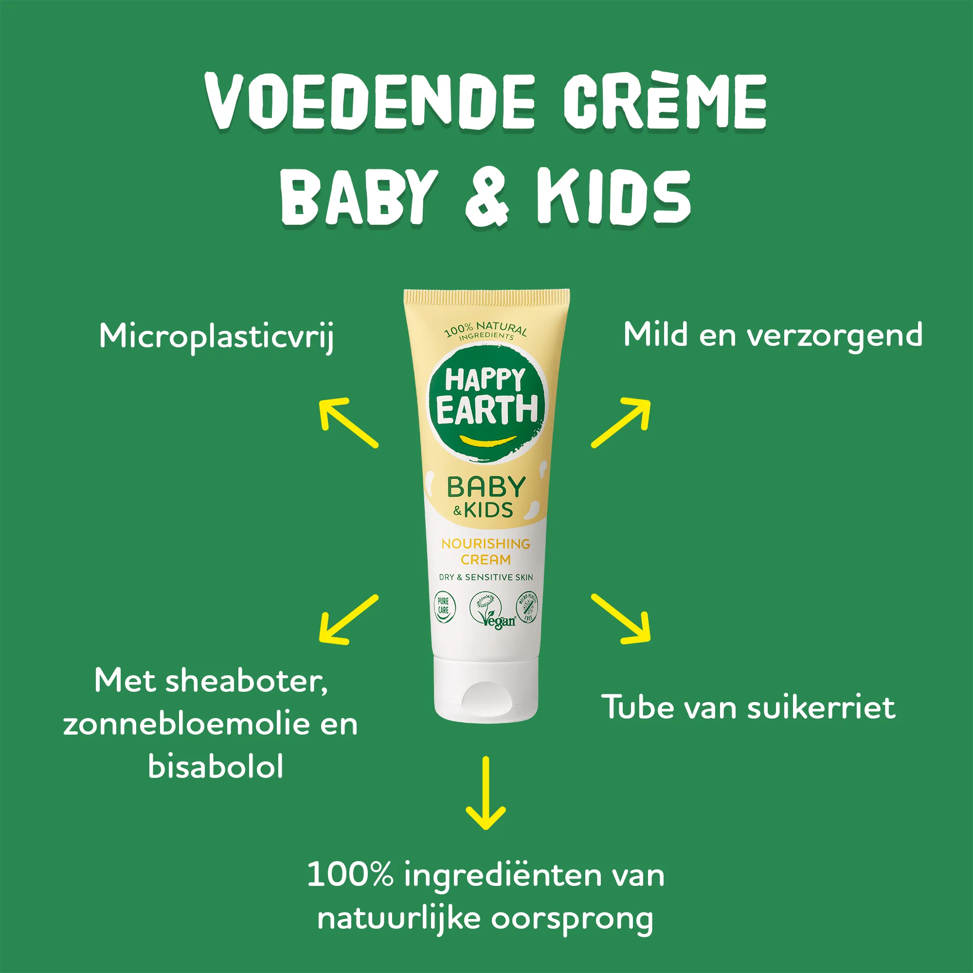Happy Earth Voedende Creme Voor Baby & Kid S (75 ml) - image 3
