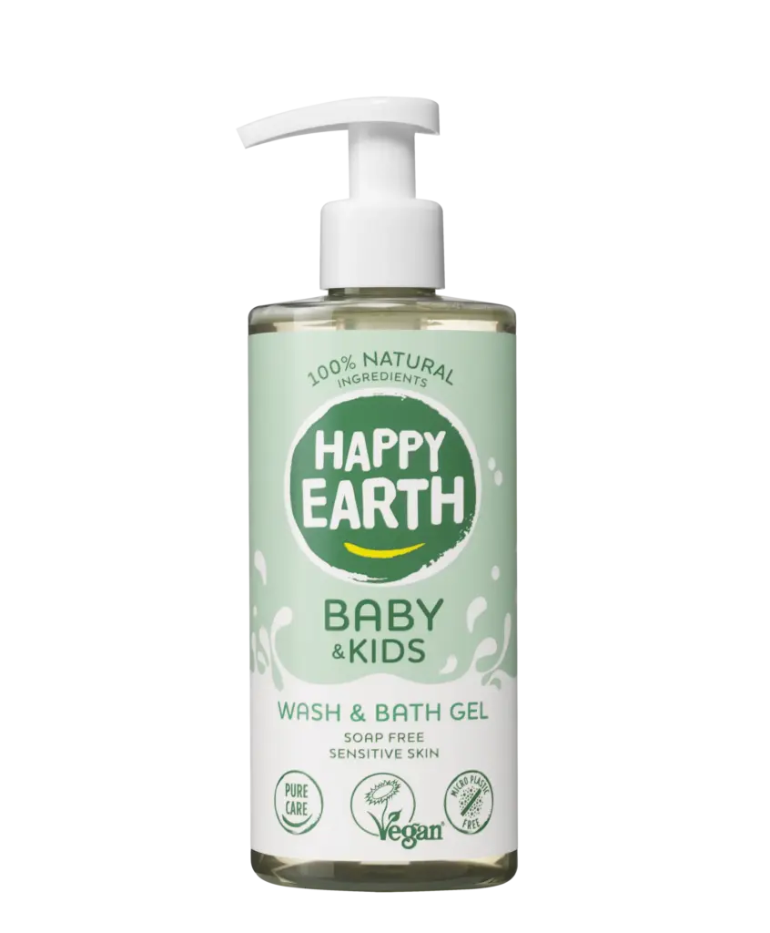 Happy Earth Was & badgel zeepvrij baby & kids (300 ml)