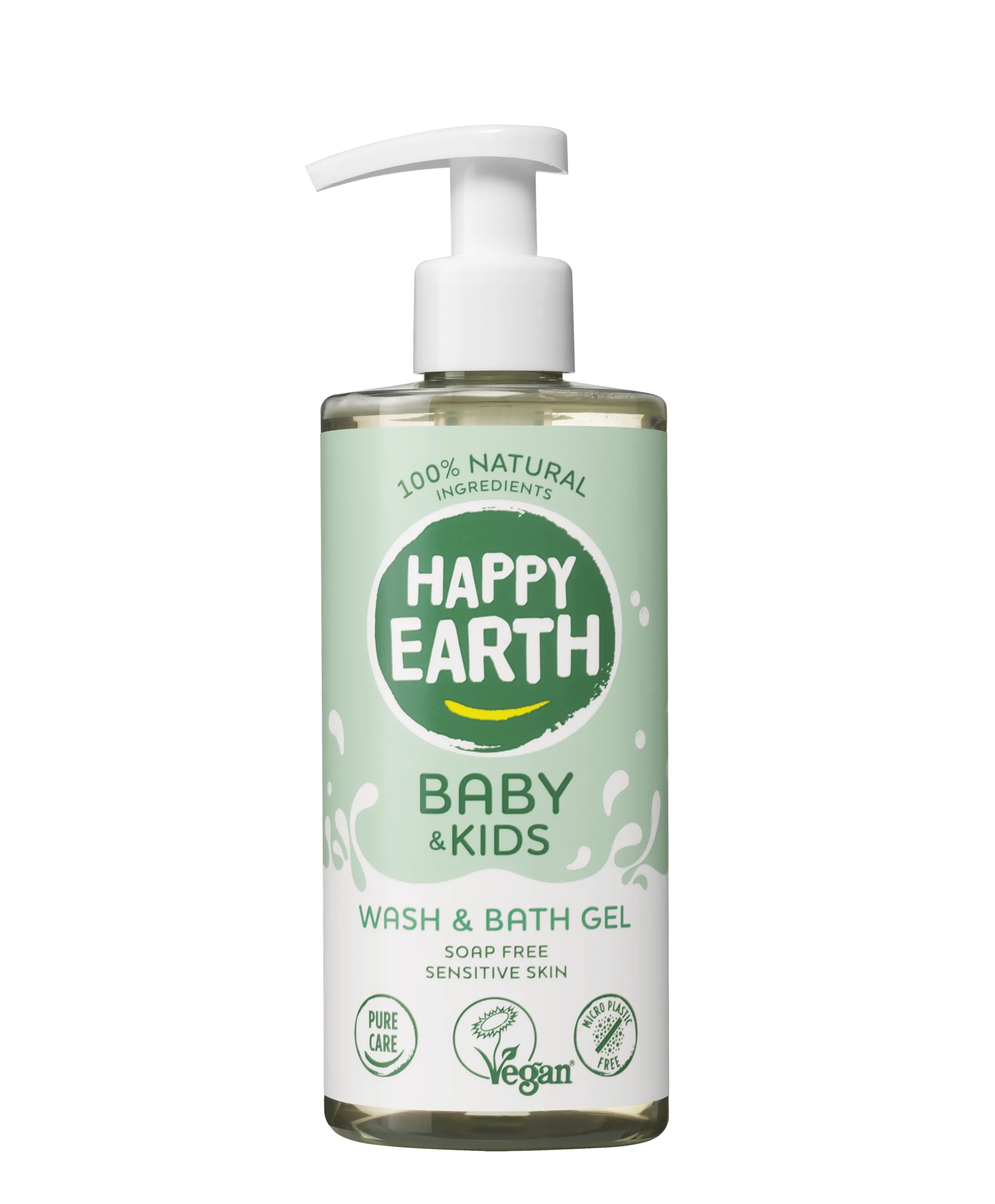 Happy Earth Was & badgel zeepvrij baby & kids (300 ml)