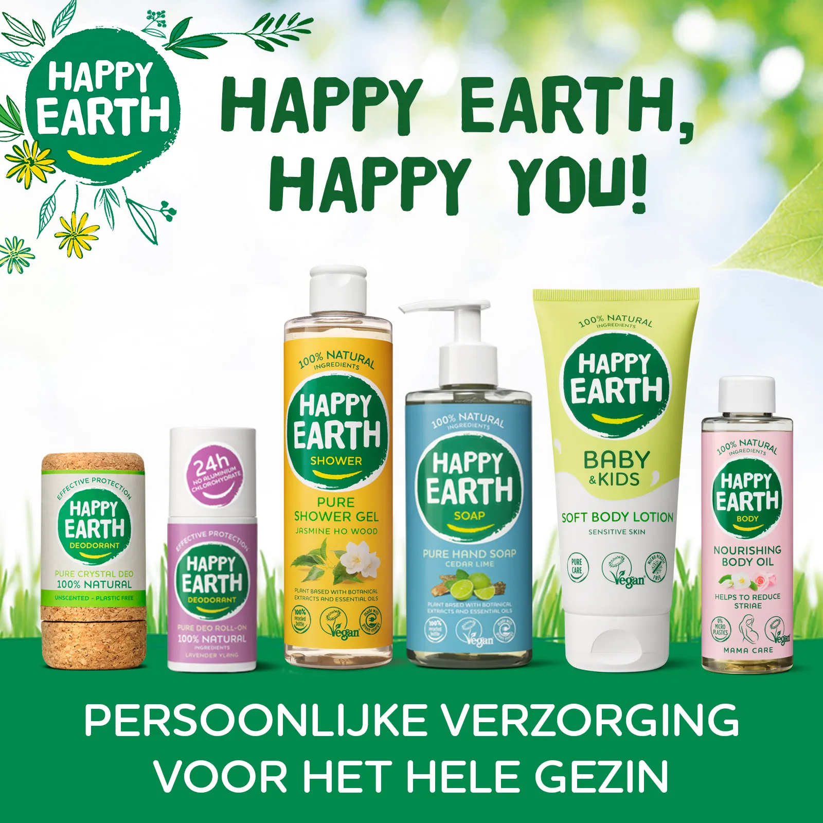 Happy Earth Was & badgel zeepvrij baby & kids (300 ml) - image 3