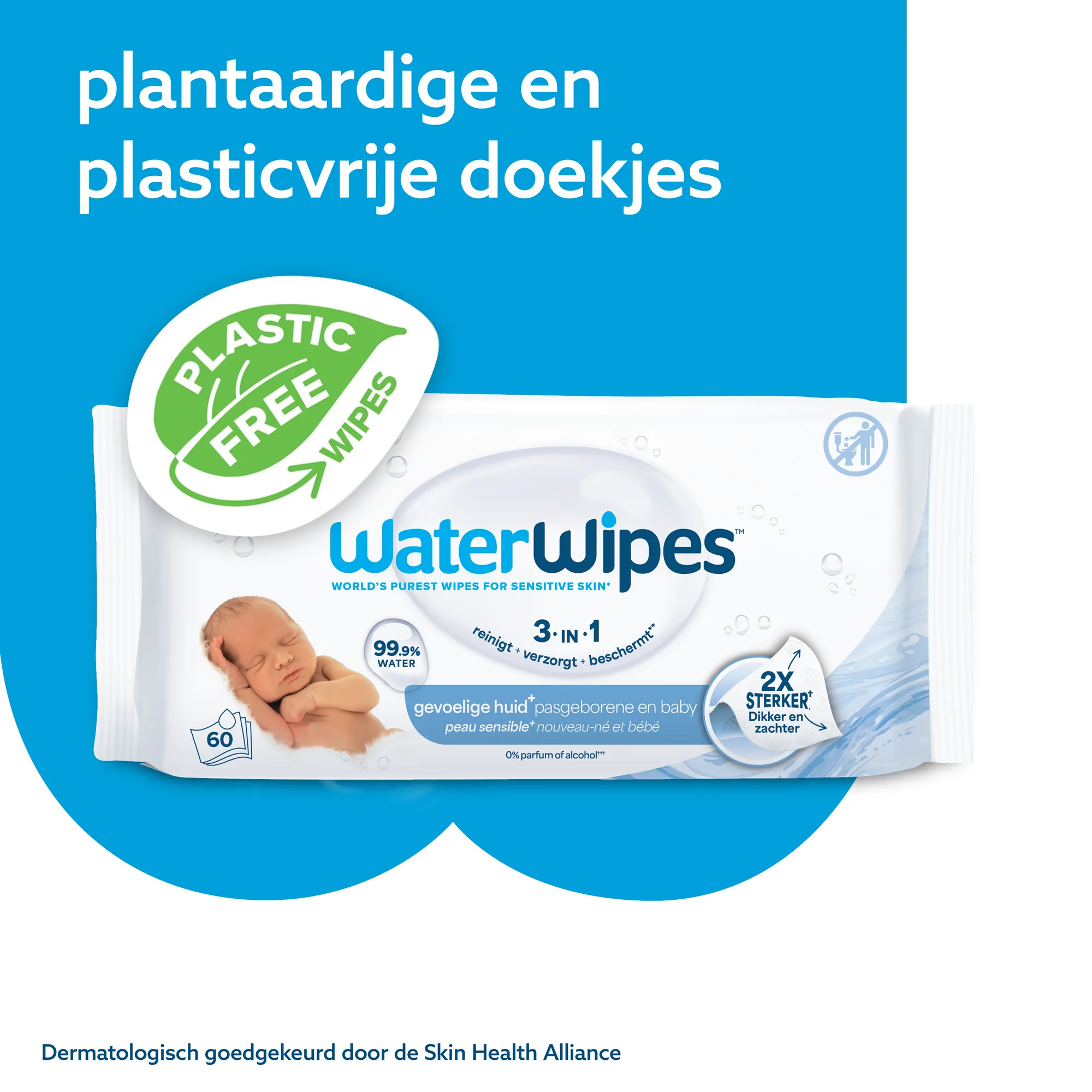 WaterWipes Babydoekjes 3-pack (144 stuks) - image 6