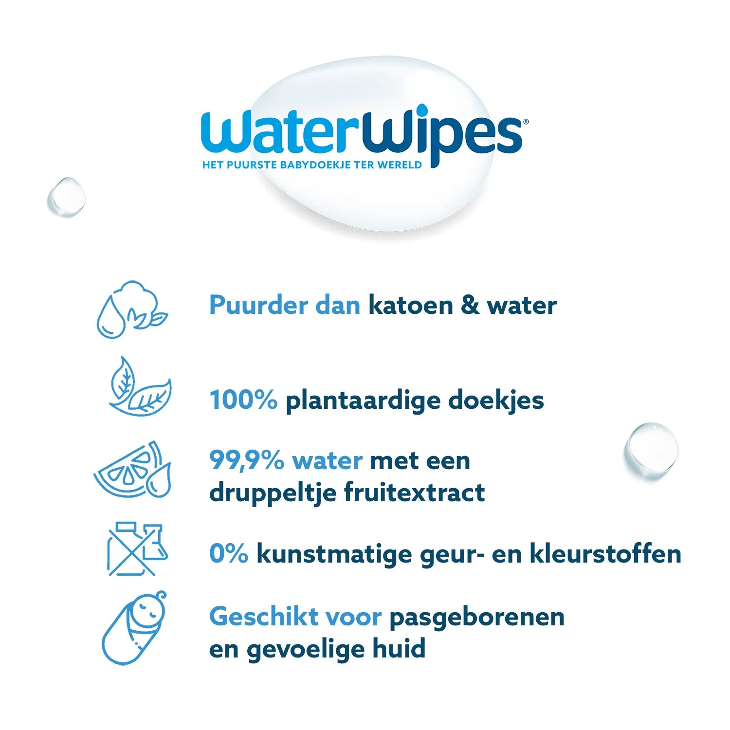 WaterWipes Babydoekjes 3-pack (144 stuks) - image 7