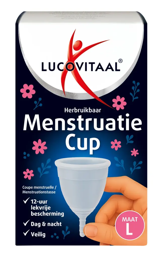 Lucovitaal Menstruatie Cup Maat L (1 stuk)