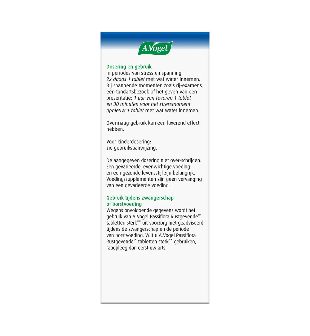 A.Vogel Passiflora rustgevende sterk (30 tabletten) - image 2