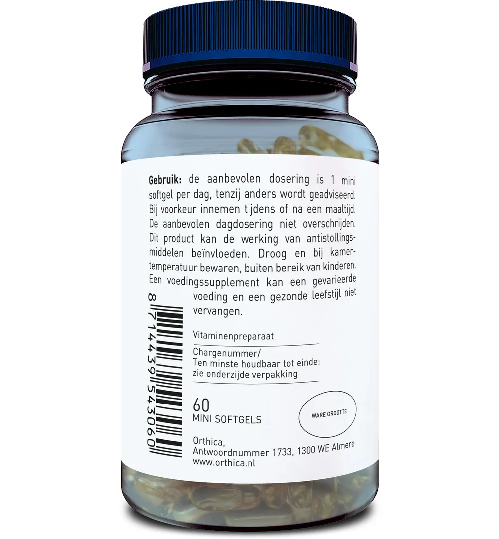 Orthica Vitamine K2 45 mcg (60 softgels)