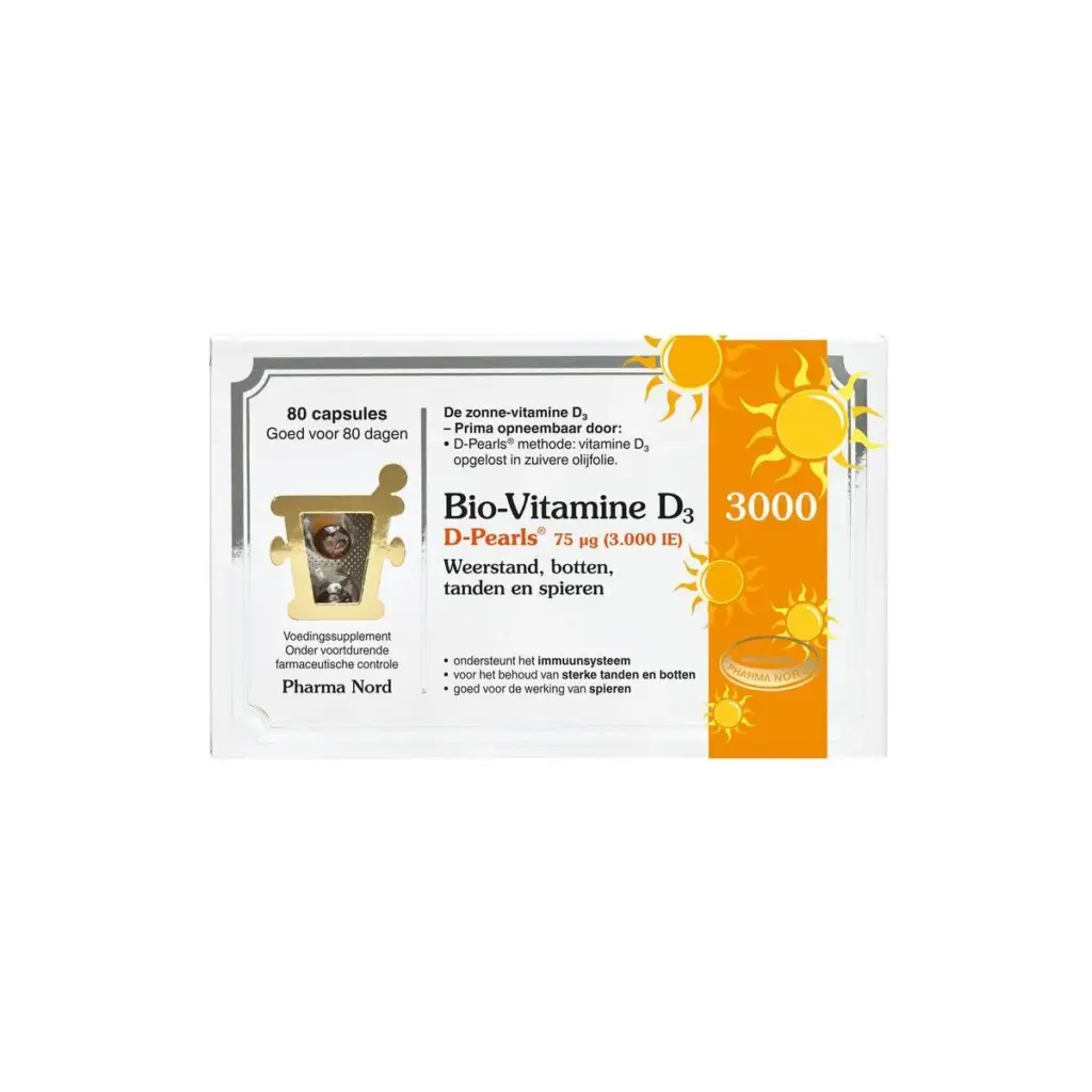 Pharma Nord Bio-Vitamine D3 3000IE D Pearls (80 capsules)