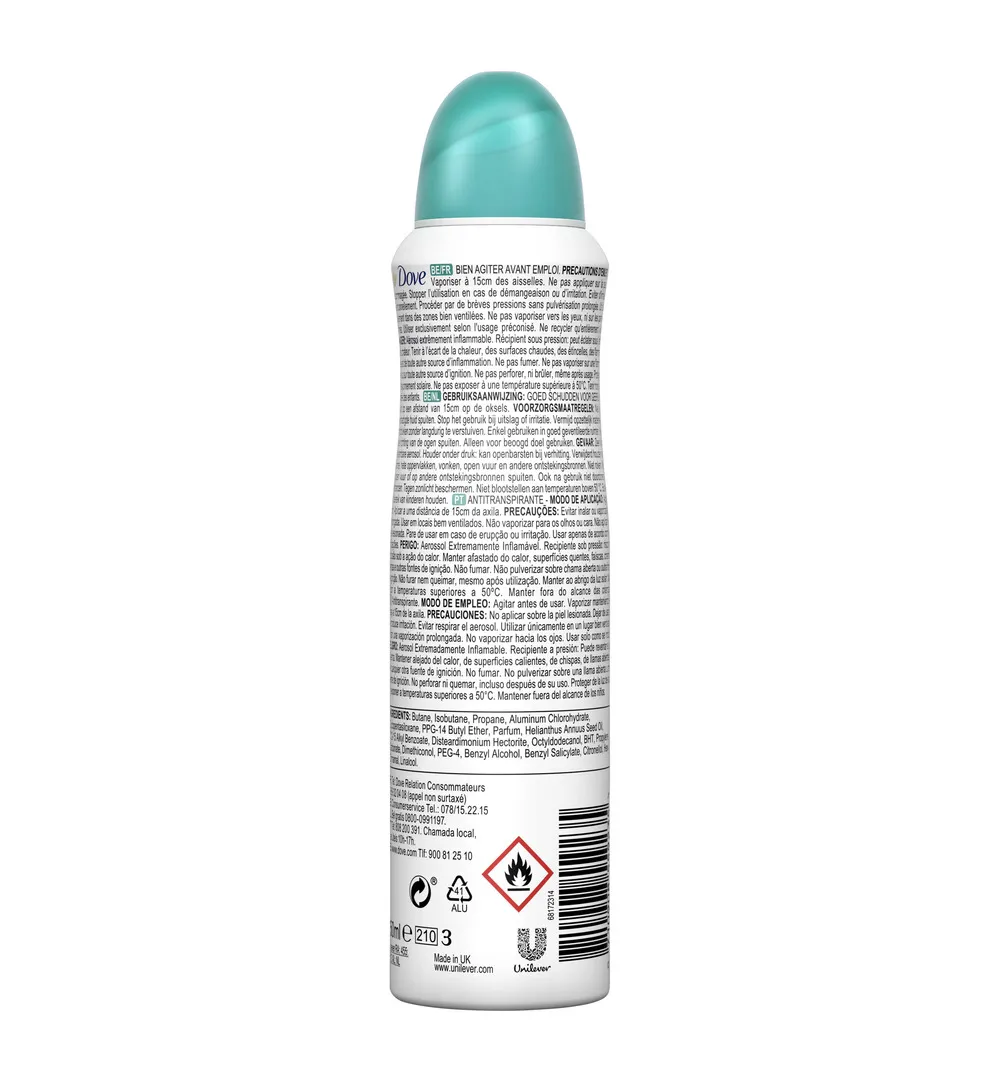 Dove Deodorant spray pear & aloe vera (150 ml)